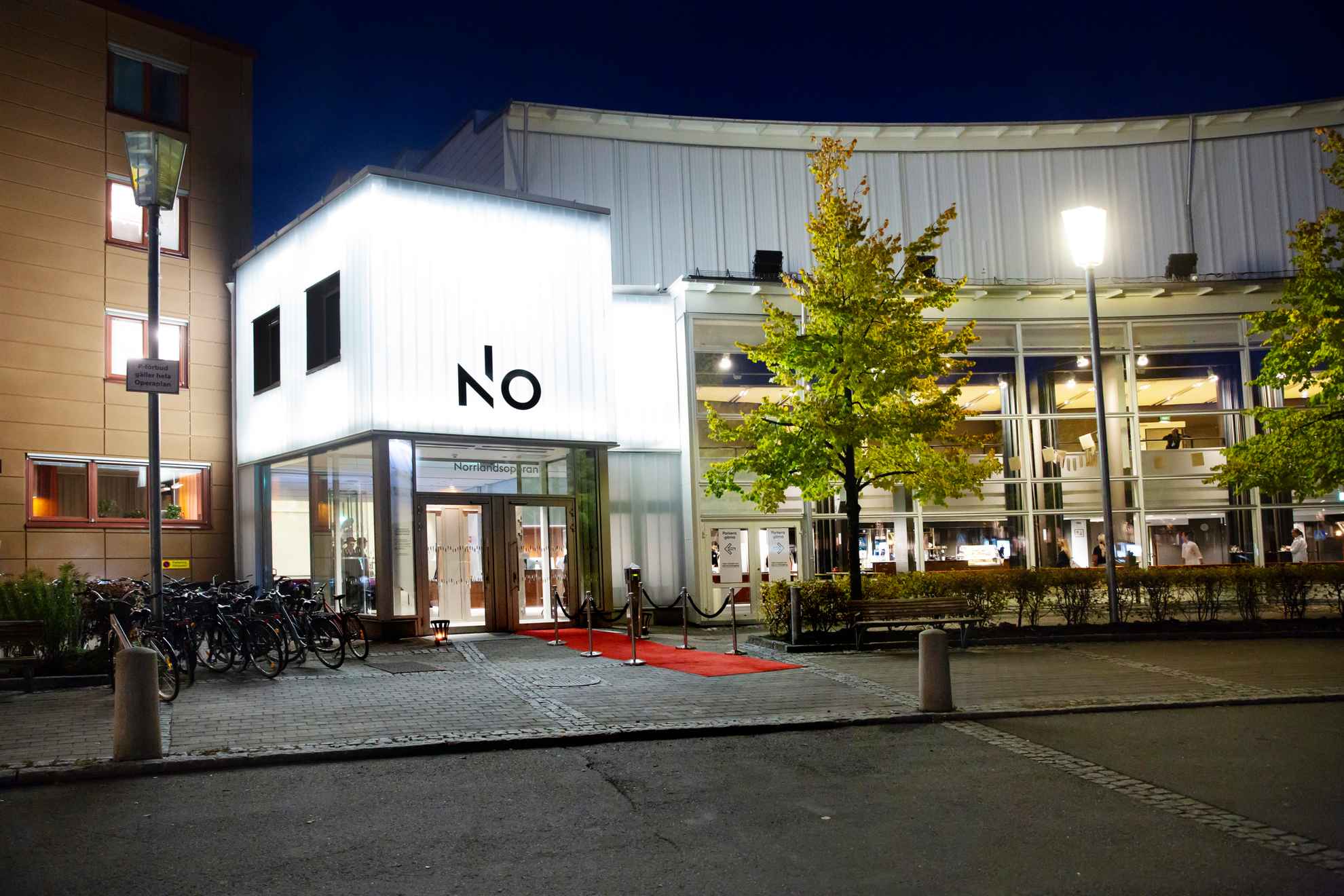 Das Außengebäude der Norrlandsoperan in Umeå.