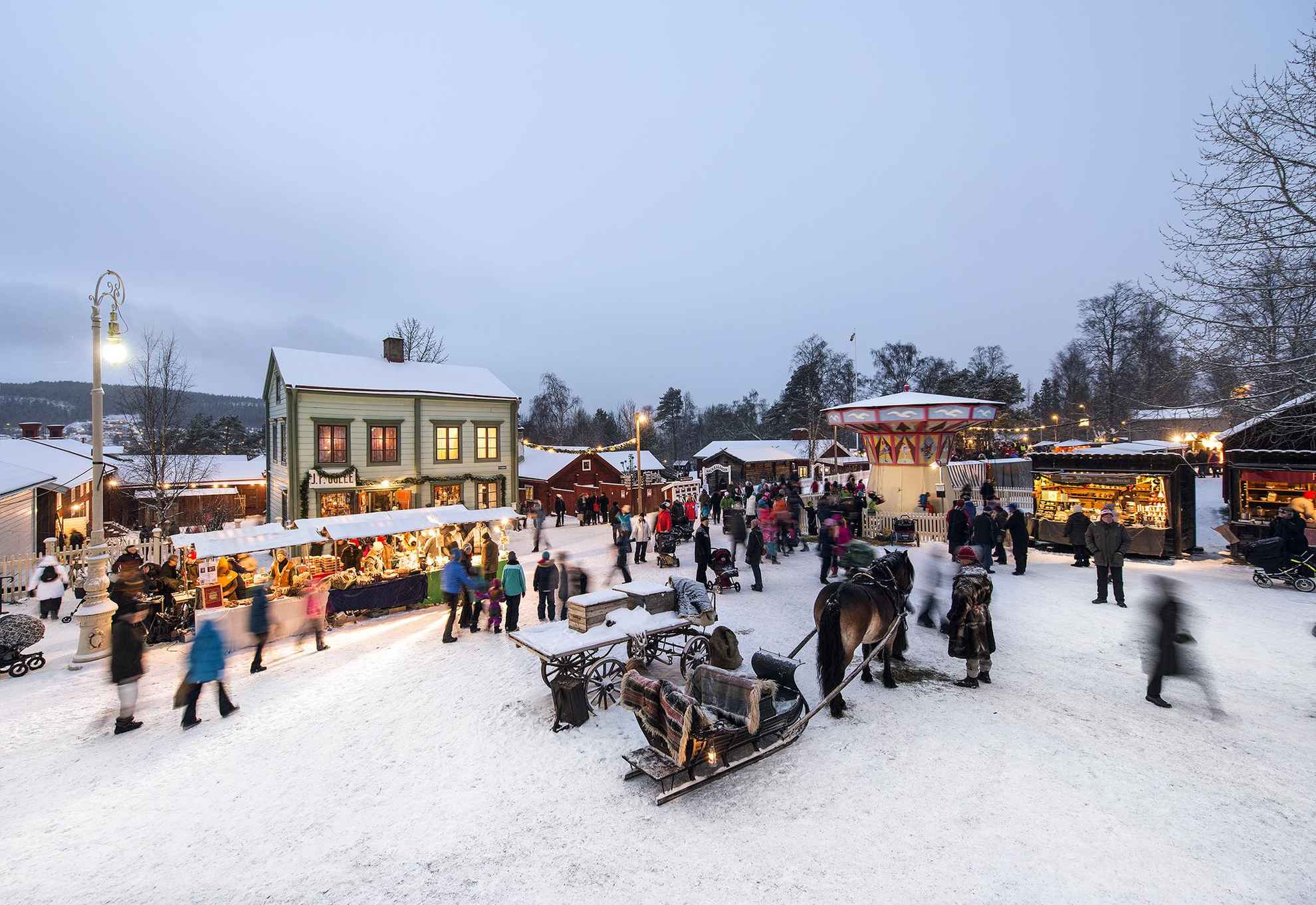 Weihnachtsmarkt in Jamtli in Östersund