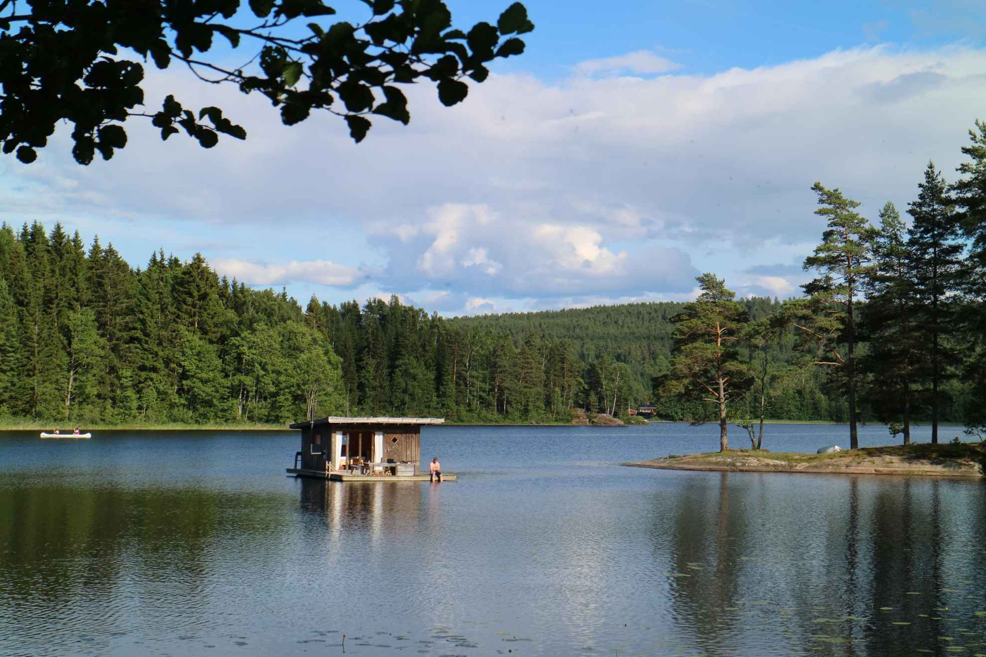Das Hausboot in Naturbyn in Värmland