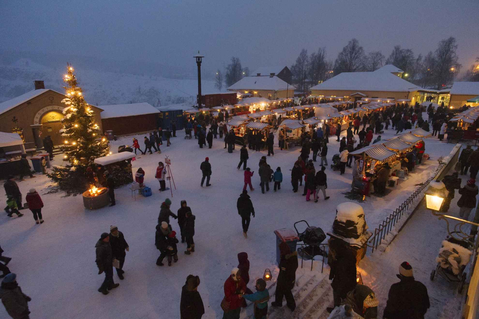 Weihnachtsmarkt in Falun, Dalarna