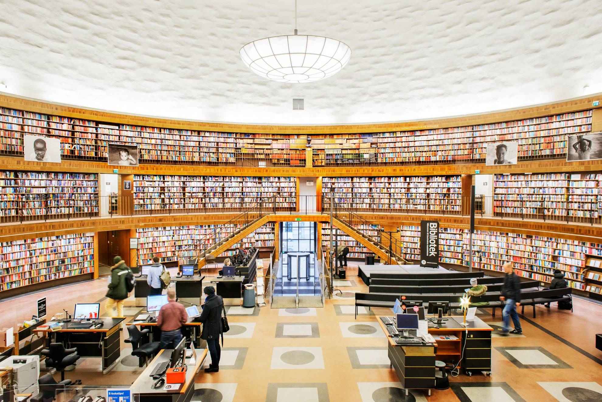 Öffentliche Bibliothek in Stockholm