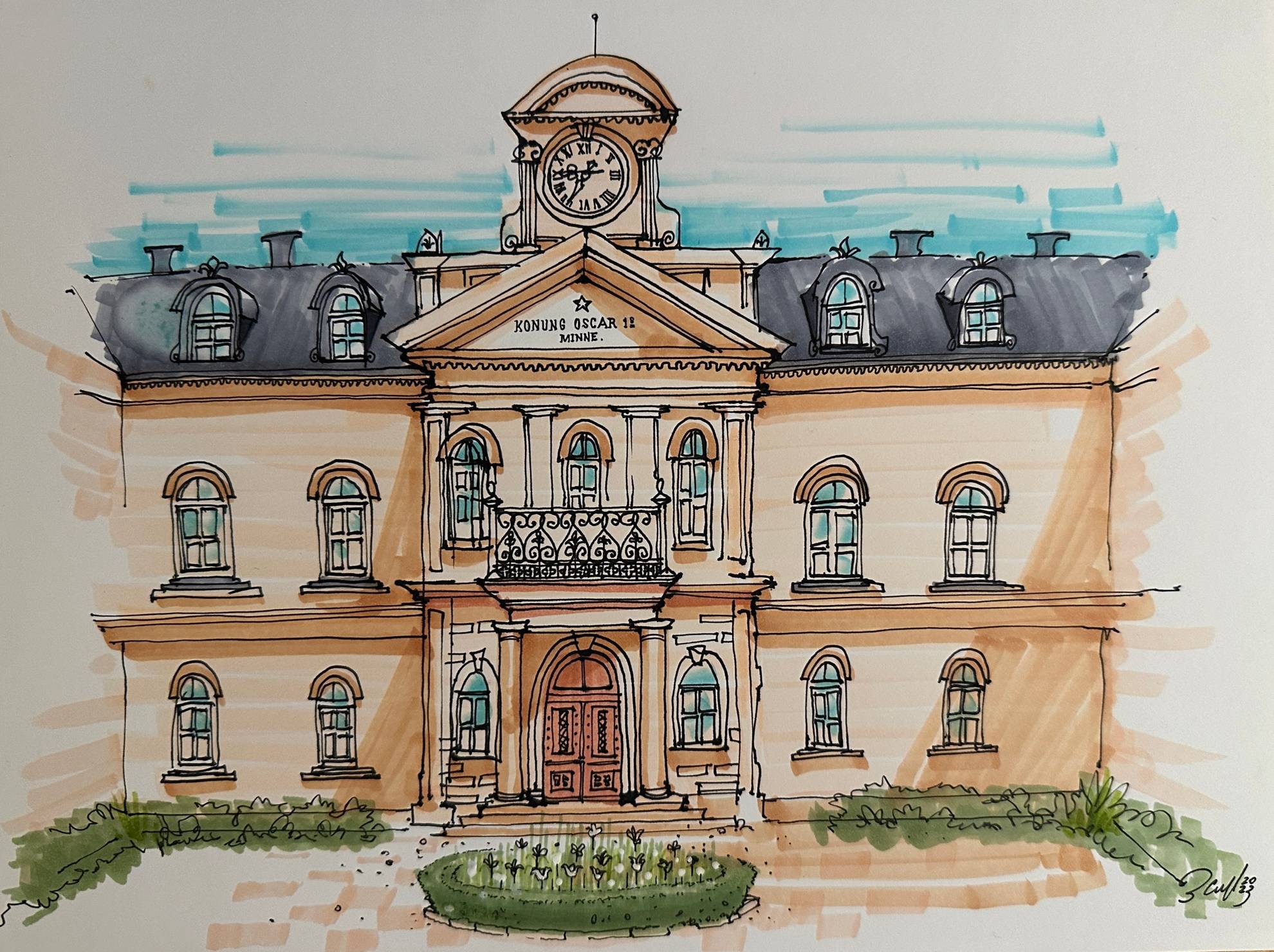 Illustration des neuen Hotels Stockholm Stadshotell